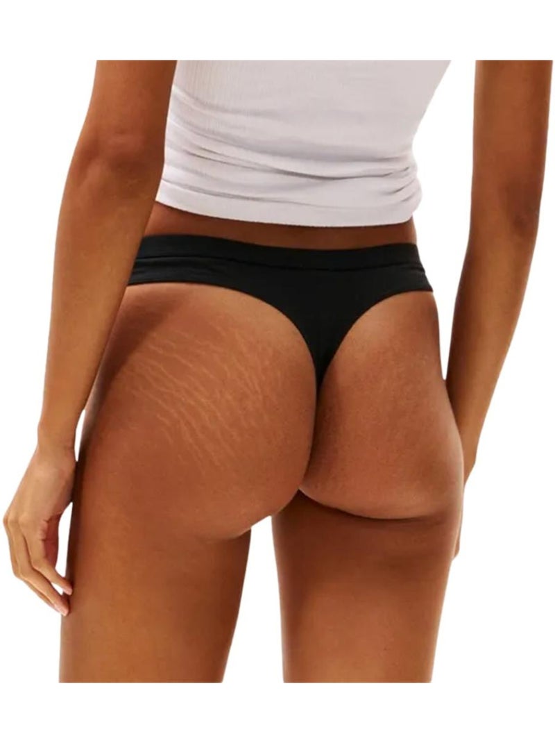 x5 Strings Femme Tommy Hilfiger Thong Noir - Kiabi