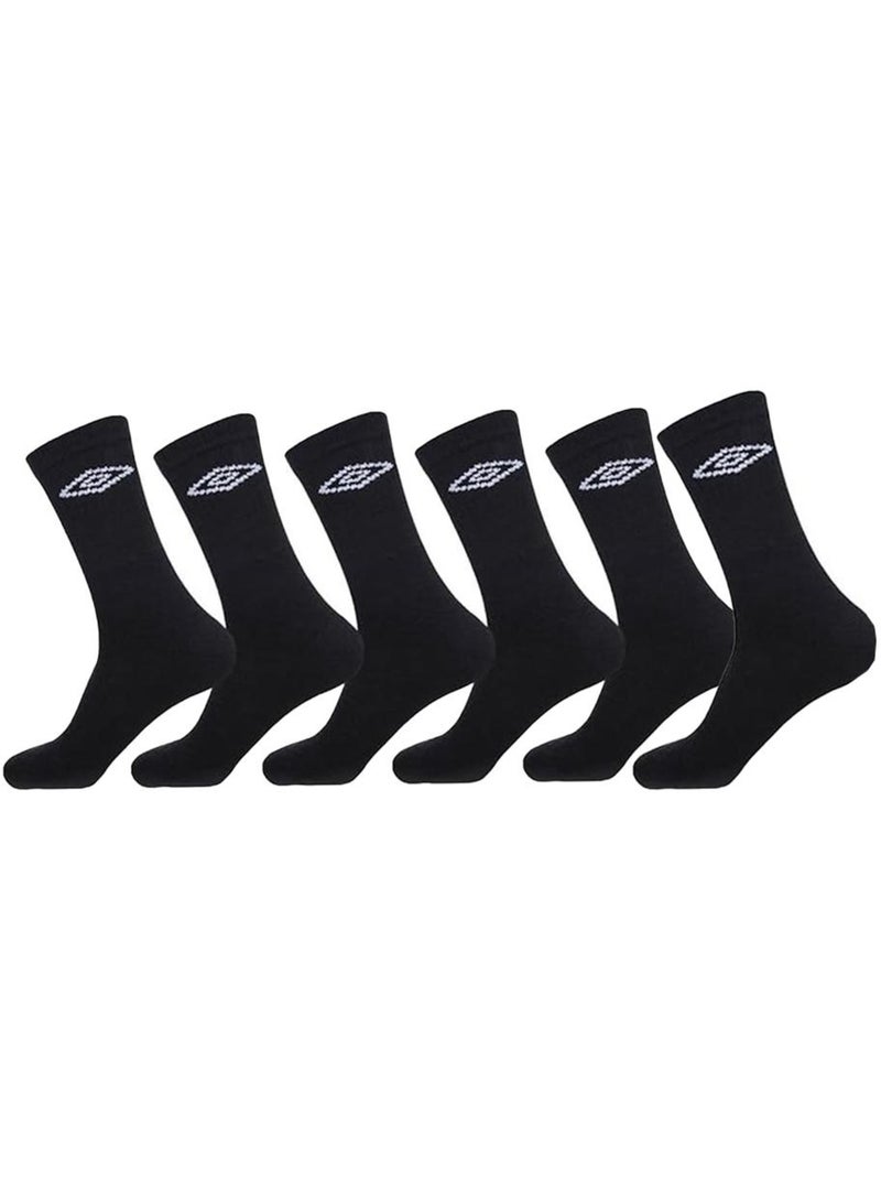 x6 Paires Chaussettes Homme Umbro Tennis Noir - Kiabi