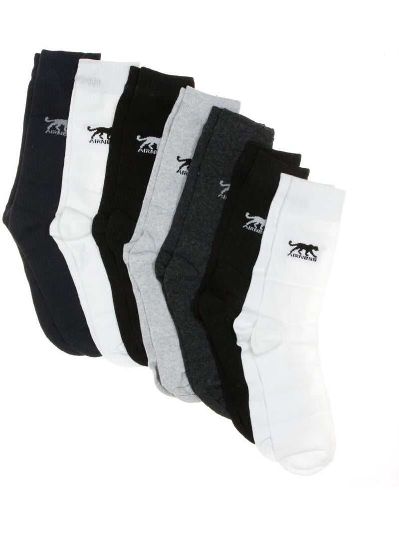 X7 Paires de Chaussettes Homme Airness Noir - Kiabi