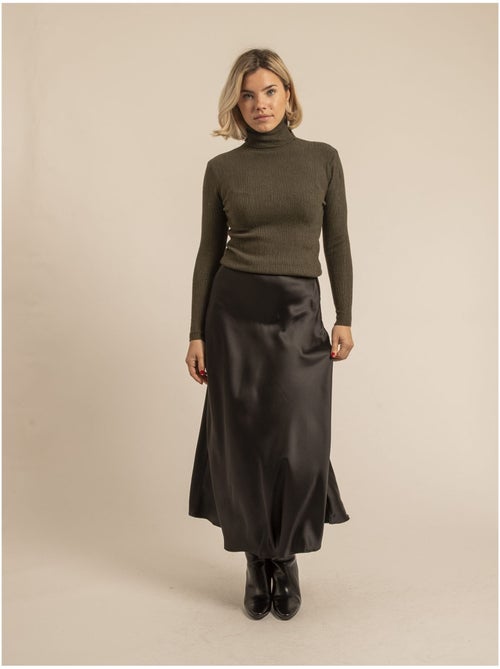 Xabatia lange satijnen rok - Kiabi