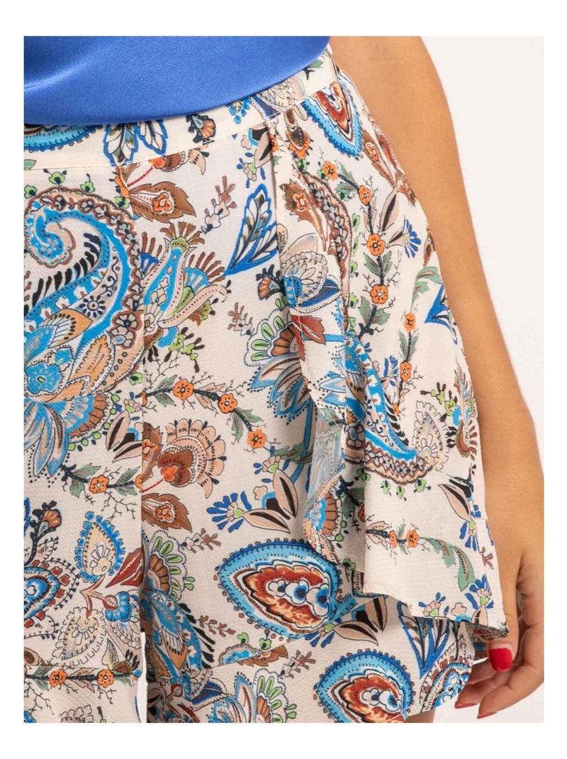 Xado shorts met print en wijde pasvorm Blauw - Kiabi