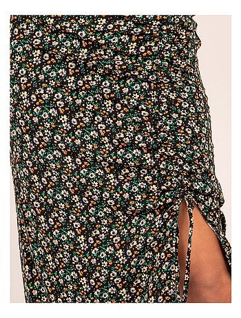 XANITA midi-rok met patroon