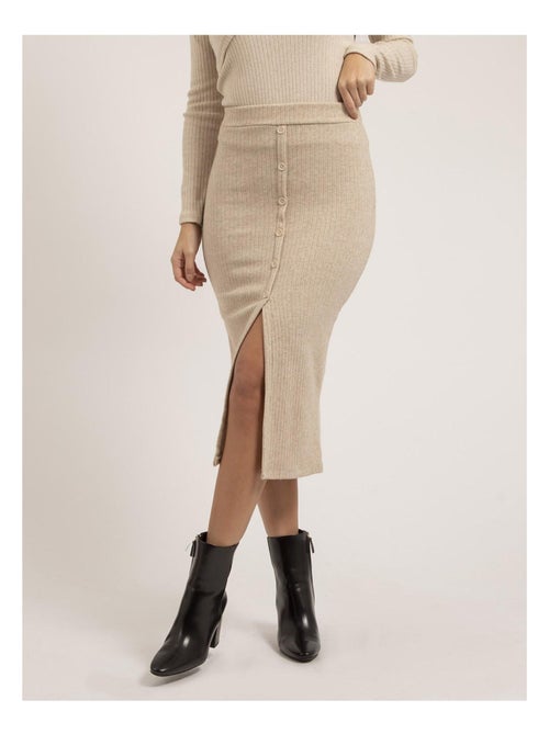 Xashere midi gebreide rok - Kiabi Xashere midi gebreide rok - Kiabi