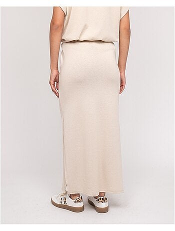 XIVELA lange fleece rok