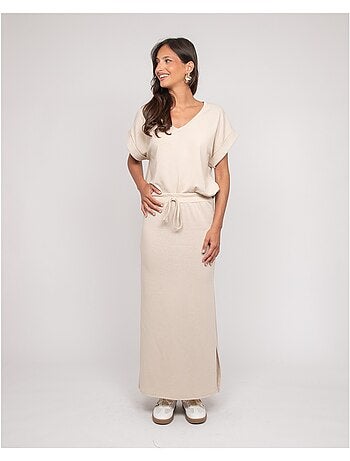 XIVELA lange fleece rok