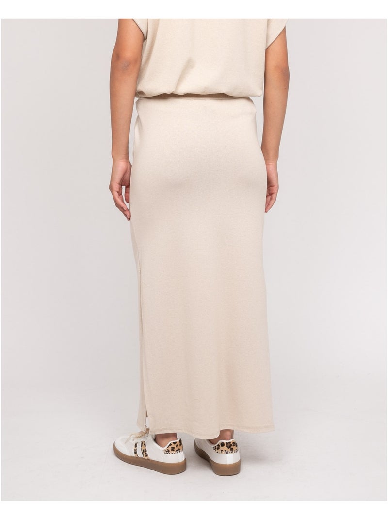 XIVELA lange fleece rok Beige - Kiabi