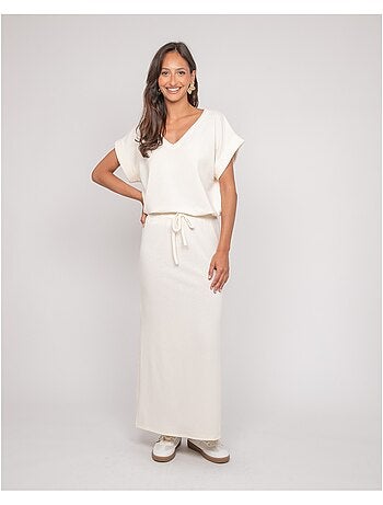 XIVELA lange fleece rok
