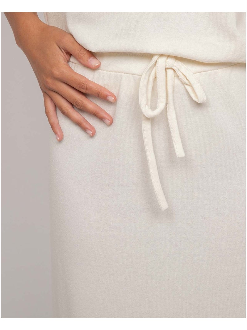 XIVELA lange fleece rok Ecru - Kiabi