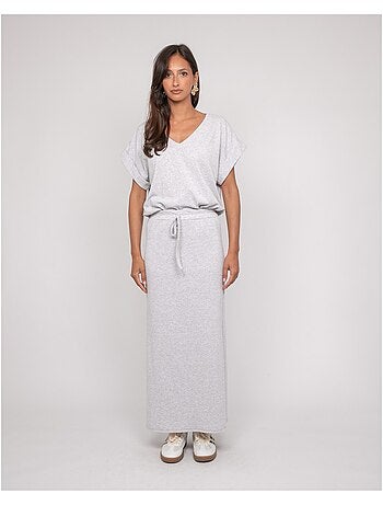 XIVELA lange fleece rok
