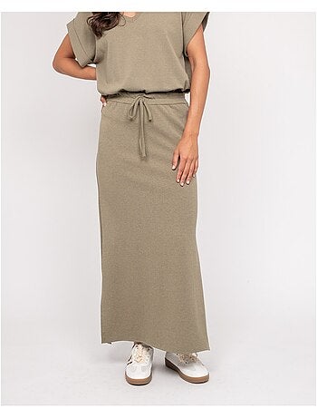 XIVELA lange fleece rok