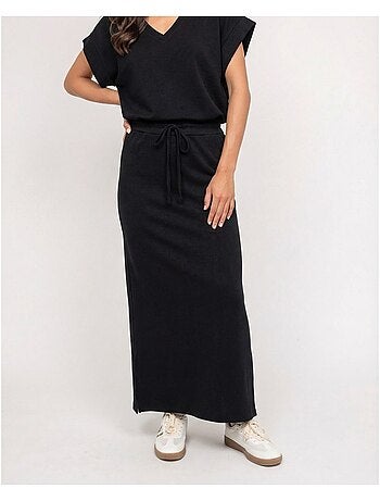 XIVELA lange fleece rok