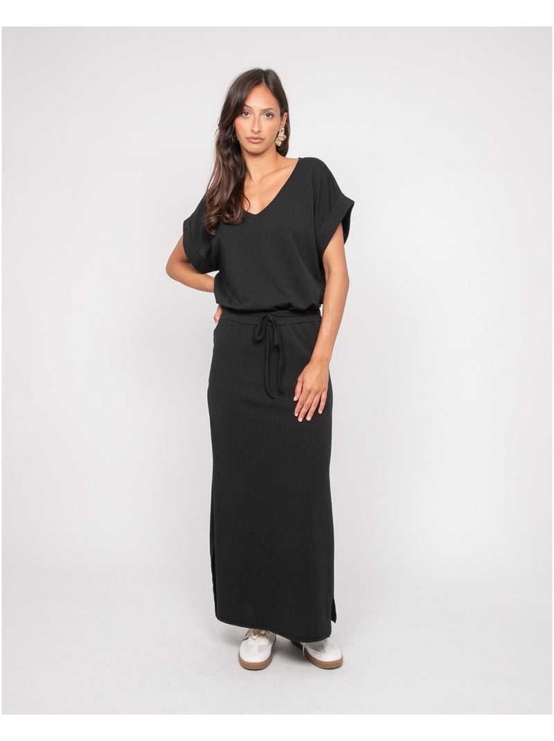 XIVELA lange fleece rok Zwart - Kiabi
