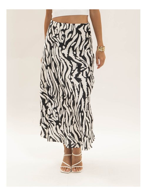 Xorania lange rok met zebraprint - Kiabi
