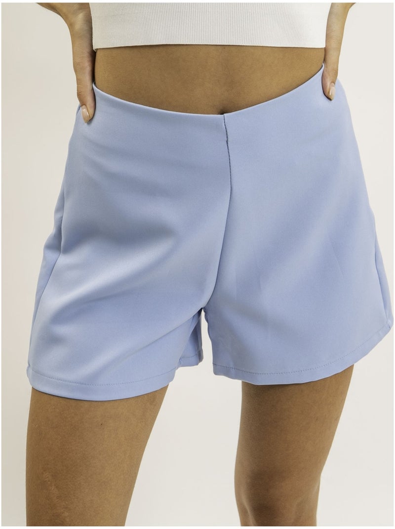 XOVIA getailleerde shorts Hemelsblauw - Kiabi