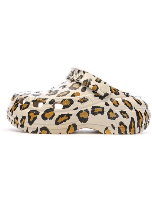 XTI 143888 Dames Beige Platform Klompen met Patroon - Kiabi