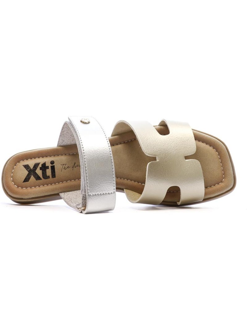 Xti 144120 Gouden/Zilveren Sandalen voor Dames Goud/Goudkleurig - Kiabi
