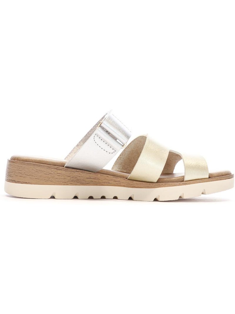 Xti 144125 Sandalen voor Dames Zilver/Goud Goud/Goudkleurig - Kiabi