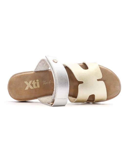 Xti 144125 Sandalen voor Dames Zilver/Goud - Kiabi Xti 144125 Sandalen voor Dames Zilver/Goud - Kiabi