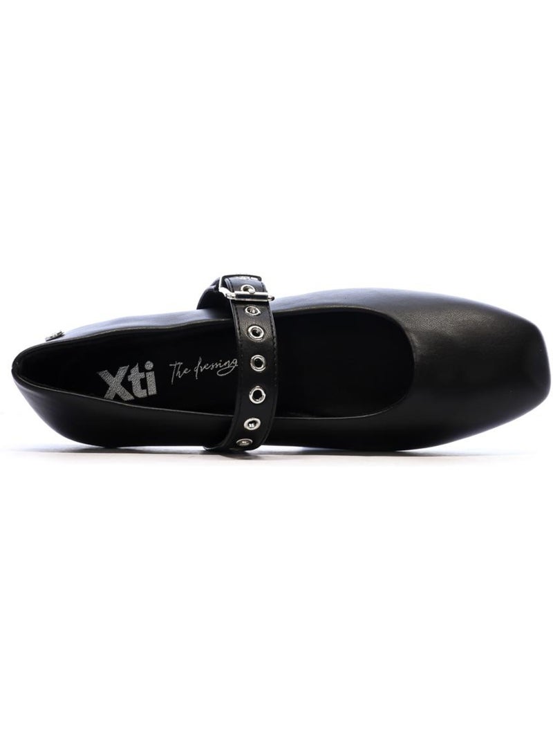 Xti 145118 zwarte ballerina's voor dames Zwart - Kiabi