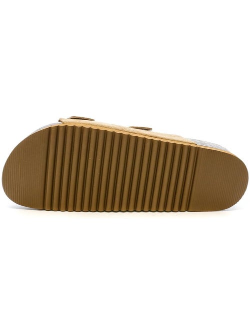 Xti camel leren sandalen voor dames 142552 - Kiabi