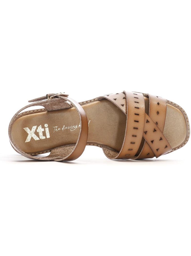 Xti Camel Sandalen voor Dames 143868 Cappuccinobruin - Kiabi
