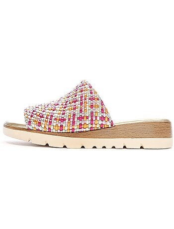 Xti dames slippers zwart/zilver 143881