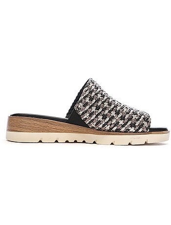Xti dames slippers zwart/zilver 143881