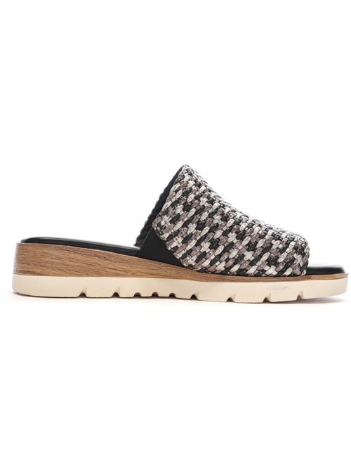 XTI Dames Slippers Zwart/Zilver 143881 - Kiabi XTI Dames Slippers Zwart/Zilver 143881 - Kiabi