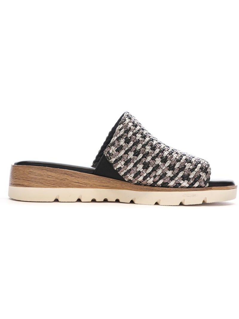 XTI Dames Slippers Zwart/Zilver 143881 Zwart - Kiabi
