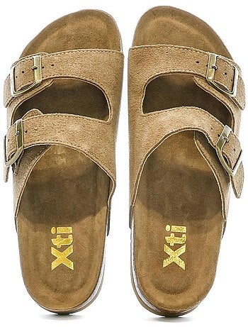 Xti leren sandalen bruin dames 142552