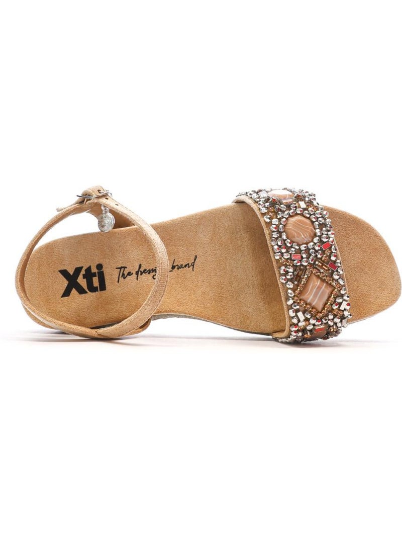 XTI Sandalen Dames Camel 143997 Cappuccinobruin - Kiabi