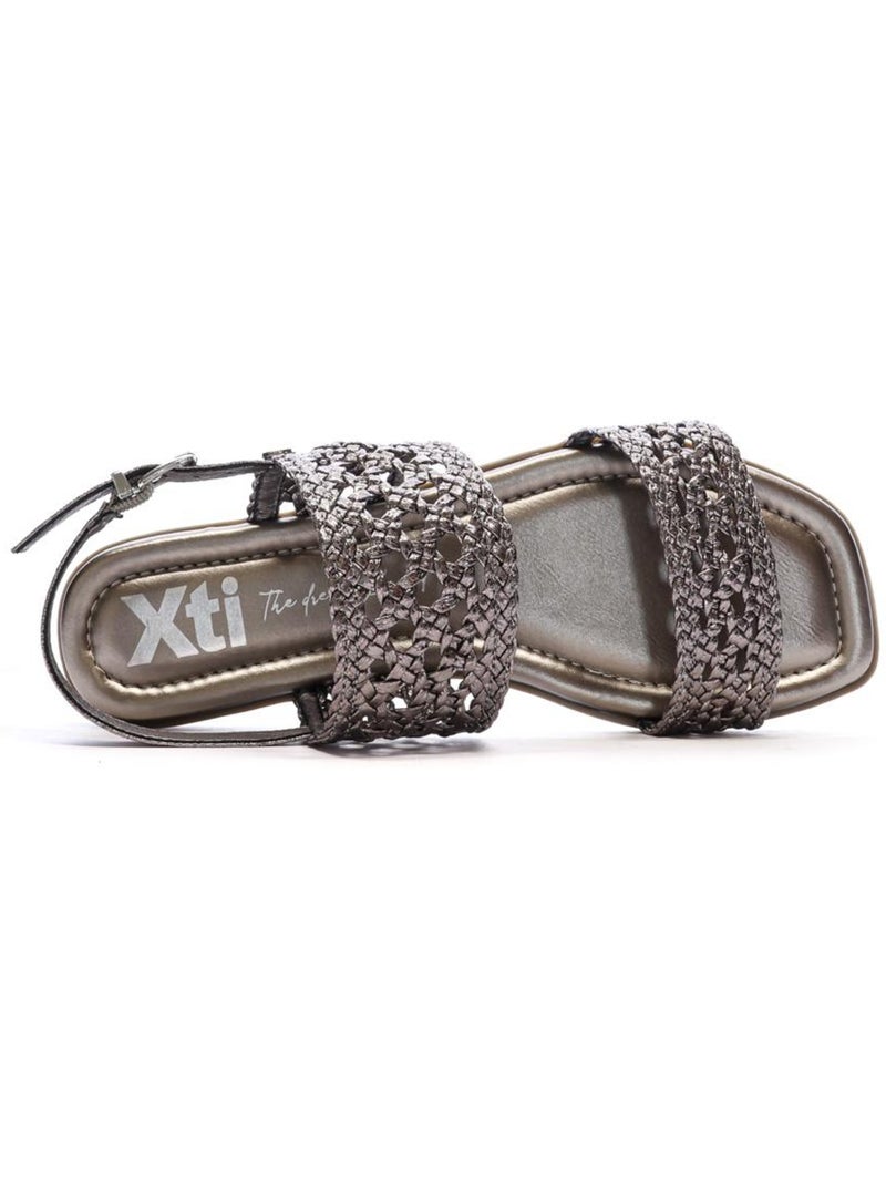 Xti Zilveren Sandalen voor Dames Loodgrijs Zilver - Kiabi