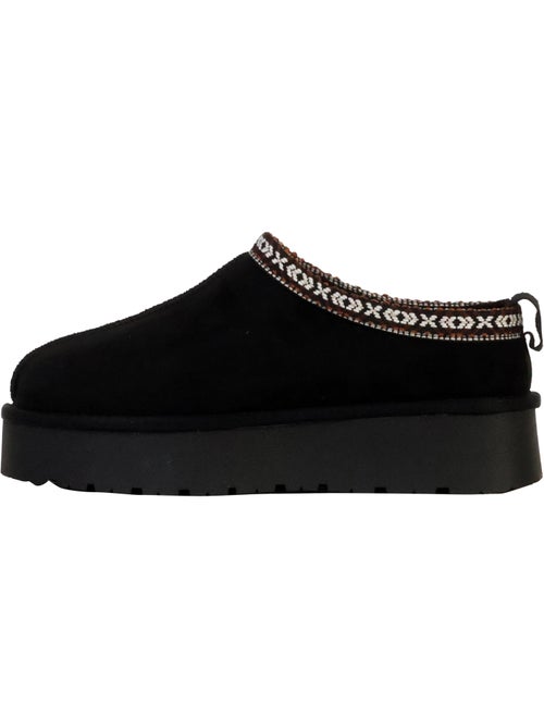 Xti Zwarte Microfiber Dames Pantoffels - Kiabi Xti Zwarte Microfiber Dames Pantoffels - Kiabi