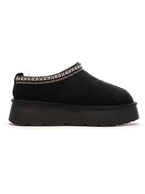 Xti Zwarte Microfiber Dames Pantoffels - Kiabi Xti Zwarte Microfiber Dames Pantoffels - Kiabi