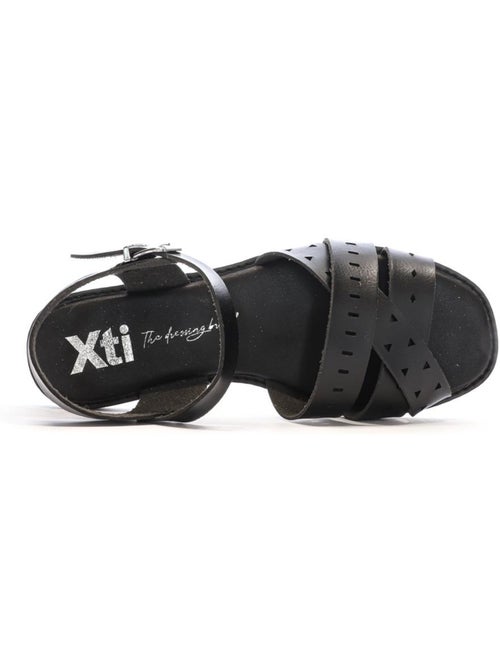 Xti Zwarte Sandalen voor Dames - Model 143868 - Kiabi Xti Zwarte Sandalen voor Dames - Model 143868 - Kiabi