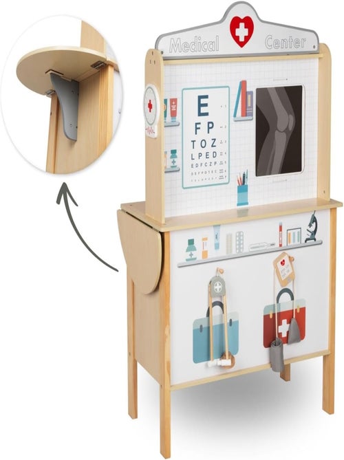 Xxl houten dokterspraktijk – complete speelkliniek met meer dan 20 accessoires - Kiabi Xxl houten dokterspraktijk – complete speelkliniek met meer dan 20 accessoires - Kiabi