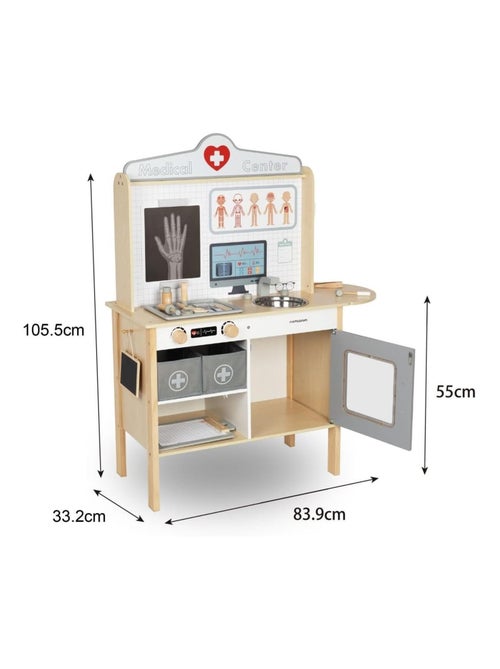 Xxl houten dokterspraktijk – complete speelkliniek met meer dan 20 accessoires - Kiabi Xxl houten dokterspraktijk – complete speelkliniek met meer dan 20 accessoires - Kiabi