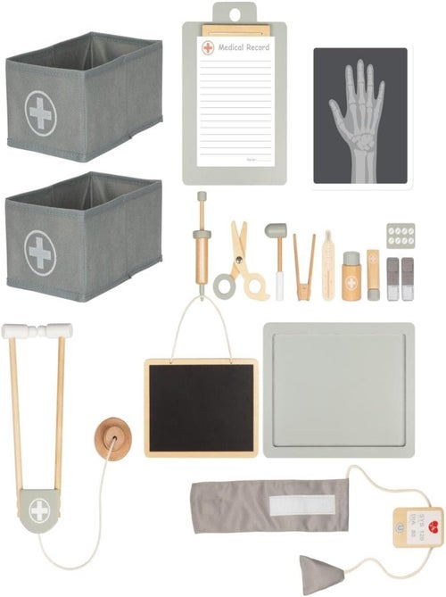Xxl houten dokterspraktijk – complete speelkliniek met meer dan 20 accessoires - Kiabi Xxl houten dokterspraktijk – complete speelkliniek met meer dan 20 accessoires - Kiabi