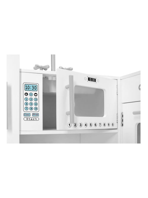 Xxl houten hoekkeuken "master chef" – l-vormig design met wasmachine - Kiabi Xxl houten hoekkeuken "master chef" – l-vormig design met wasmachine - Kiabi