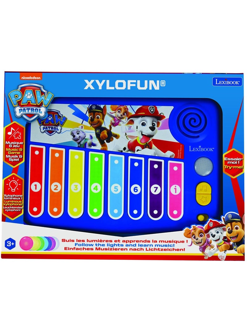 Xylo-fun paw patrol electronic xylophone met learning music method met verlichting Blauw - Kiabi