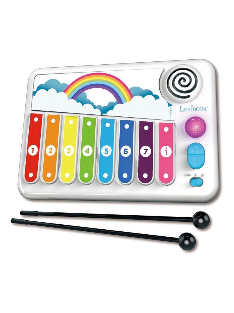 Xylophone avec apprentissage lumineux de la musique Blanc - Kiabi