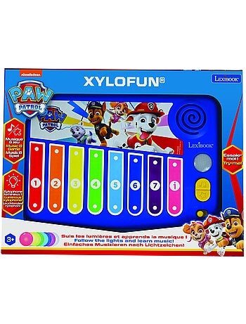 Xylophone pat' patrouille avec apprentissage lumineux de la musique