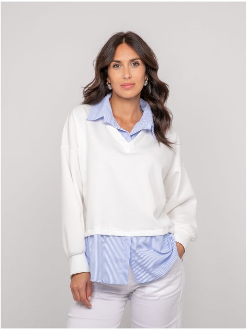 Yevane gestreepte sweater en shirt - Kiabi Yevane gestreepte sweater en shirt - Kiabi
