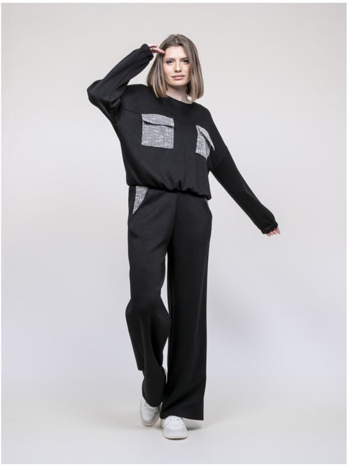 Yseult sweatshirt met tweeddetails - Kiabi Yseult sweatshirt met tweeddetails - Kiabi