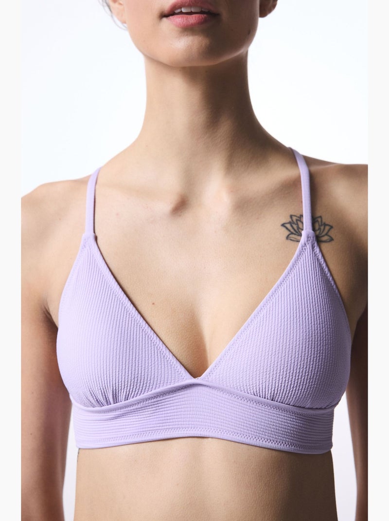 Yuna bralette haut de bikini penti Lavande - Kiabi