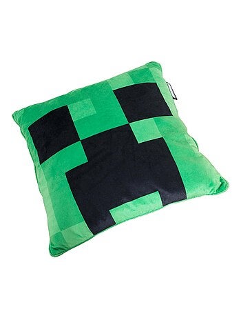 Zacht decoratief kussen van velours stof 'Roba' - Minecraft Creeper