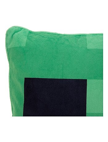 Zacht decoratief kussen van velours stof 'Roba' - Minecraft Creeper