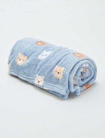 Zacht deken met print en fleece-effect