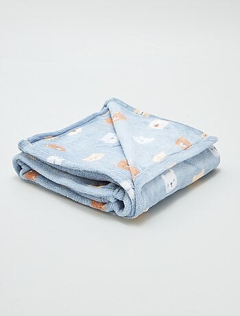Zacht deken met print en fleece-effect