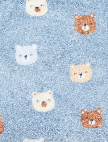 Zacht deken met print en fleece-effect